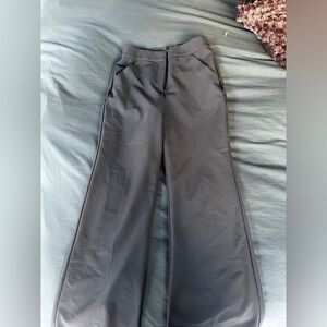 Express Editor Flare Trousers in Black Size 2 Short